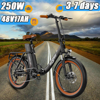 ONESPORT OT16-2 Folding Electric Bike 250W Motor 48V15.6Ah Battery Electric Bicycle 20 inch Tires 25km/h Max Speed City E-Bike