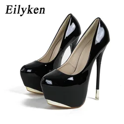 Eilyken Sexy Wedding Party Ultra Stiletto High Heels Women Pumps Elegant Platform Sandals Fashion Round Toe Spring Autumn Shoes