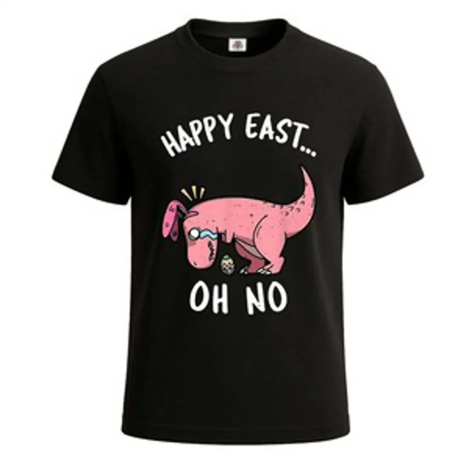 Lustiges T Shirt Ostern Dinosaurier Design Frohe für Herren Neuheit Geschenk Top vintage Washed Stylish fashion homme