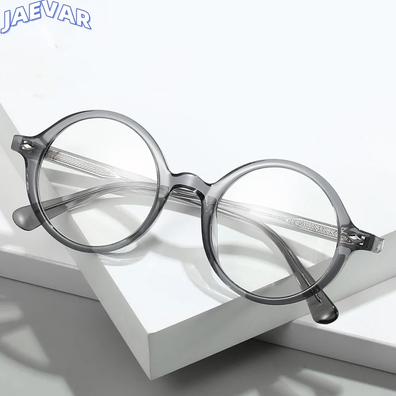 

JAEVAR New TR90 Eyeframe Retro Round Frame Men's and Women's Eyeframe Fashion Optical Prescription Eyeframe 28019