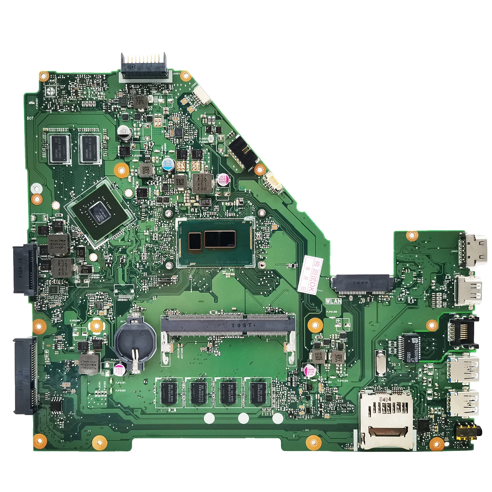 Placa-mãe para ASUS, Y581L, X552L, R510L, X550L, X550LN, X550LC, X550LF, X550LA, placa-mãe i3, i5, i7, processador central, 4GB, GT840M, V2G, EDP, LVDS