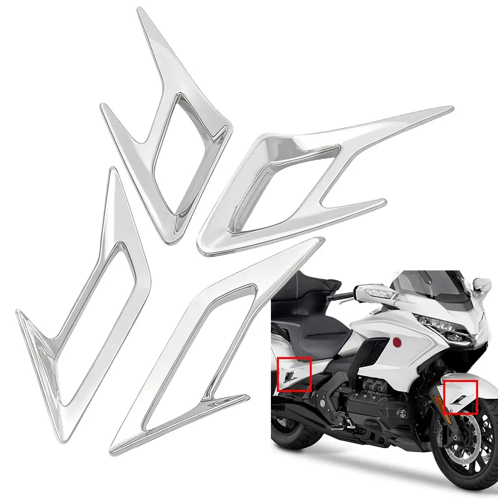 

Motorcycle Accessories Chrome Front Rear Fender Vent Decoration Trims For Honda Gold Wing Tour Airbag DCT Wing Tour 2018-2025