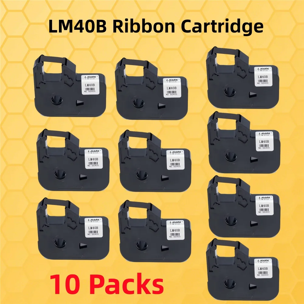 LM40B LM40(C) Ink Ribbon CASE Cassette Black Label For L-MARK LK‑300,LK‑320A,LK‑320P,LK‑330,LK‑340A,LK‑340P,LK‑340U,LK‑350