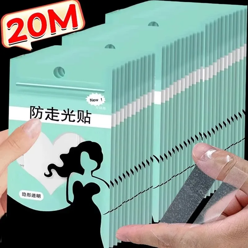 5-20M Anti-slip Invisible Safe Body Tape Adhesive Dress Cloth Double-sided Tapes Skin Sticker Bra Safe Strip Clear Lingerie Tape