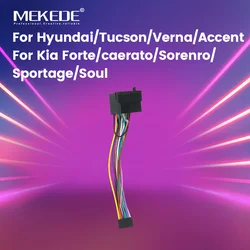 MEKEDE Car Radio Cable 16pin Power Wire Harness For Hyundai Elantra Accent Azera i10 i20 i30 ix55 Tucson KIA Carens Picanto