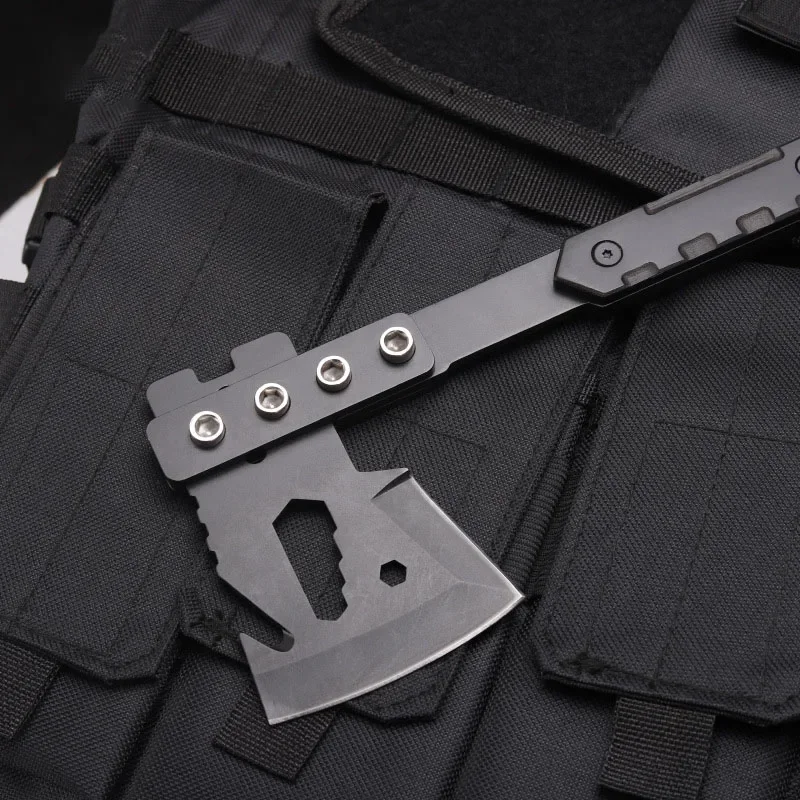 Outdoor Mountaineering Multi-function Tactical Survival Axe Chopping Wood Camping Multi-purpose Life-saving Tool