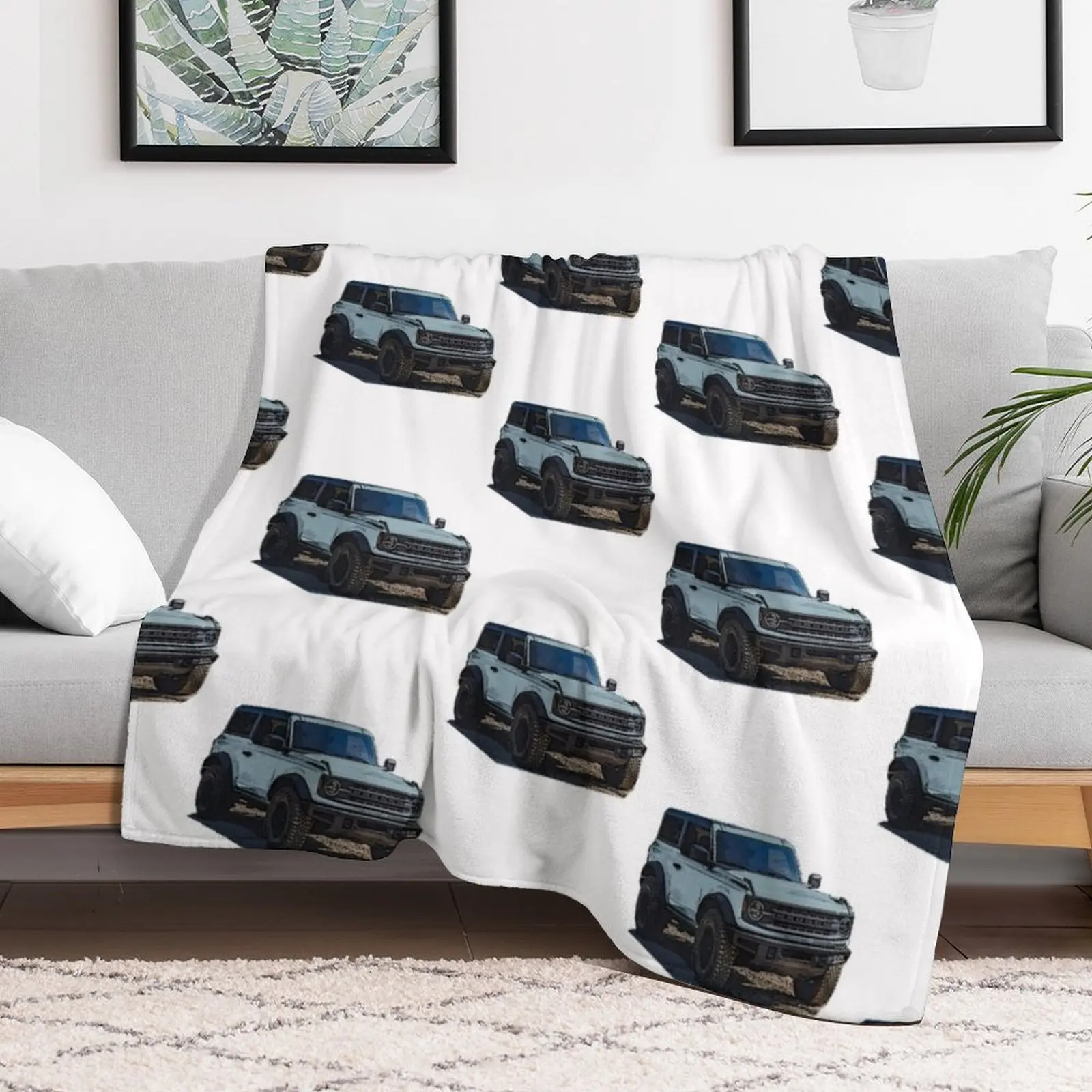 2021 Area 51 Ford Bronco 2 Door Throw Blanket Softest Personalized Gift Blankets