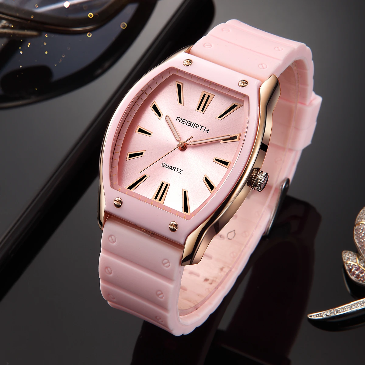 Jam Tangan Quartz Tali Silikon - Silicone Band Women ulasan dan harga