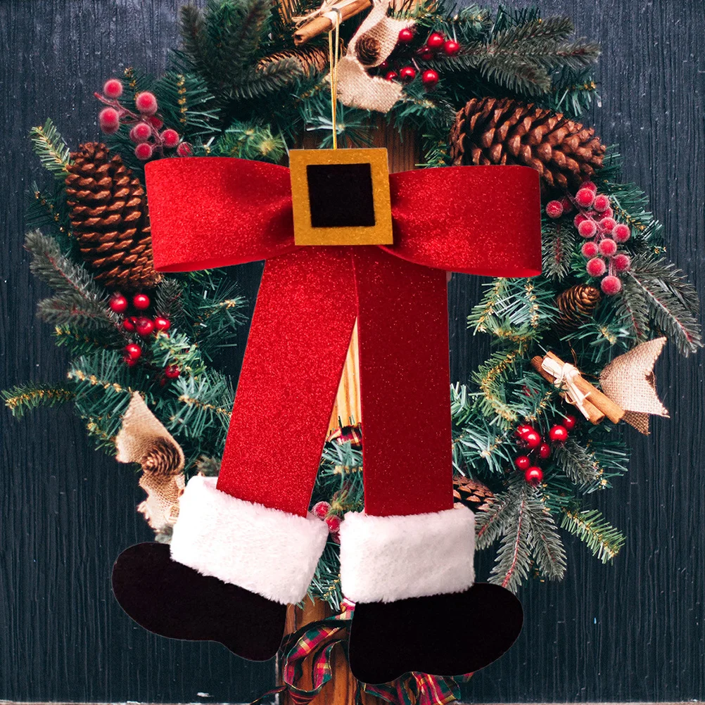 

Christmas Decoration Hangings Festive Bow Holiday Cabinet Bows for Crafts Tree Decorations Ornaments Party Mini