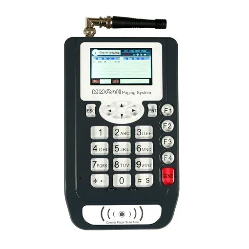 Service Paging System Wireless Service Pager Coaster With Programmable Digital Number