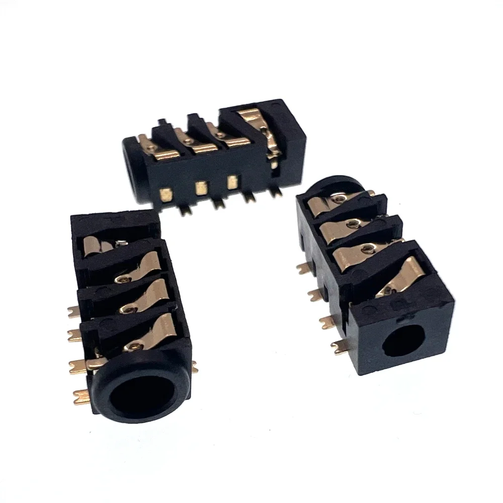 10Pcs Pj-393 Gold-Plated 383 Eight-Foot 7 Foot ,Section4 Smd 7Pin 3.5Mm Headphone Jack Audio Jack
