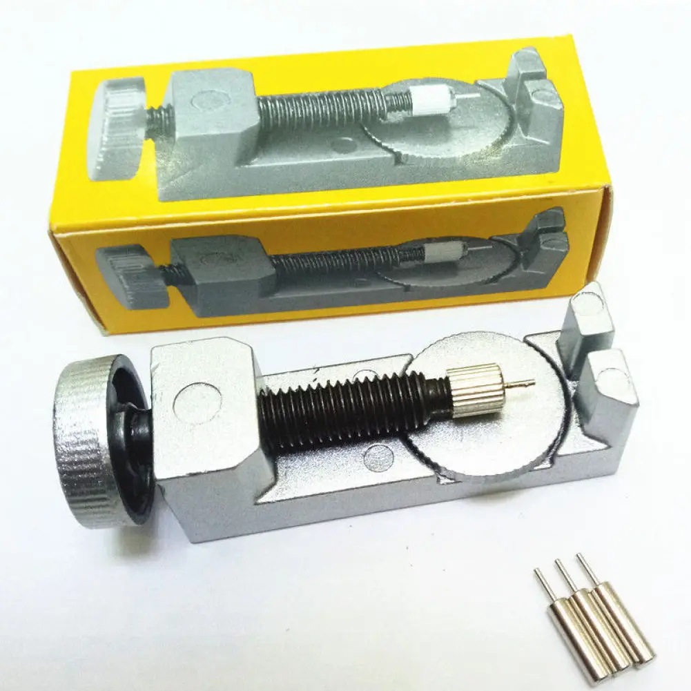 Watch Link Remover Kit Watch Band Bracelet Link Pin Removal Tools with 2Pcs Extra Punch Pins Set Watch Repair Tool Accessories