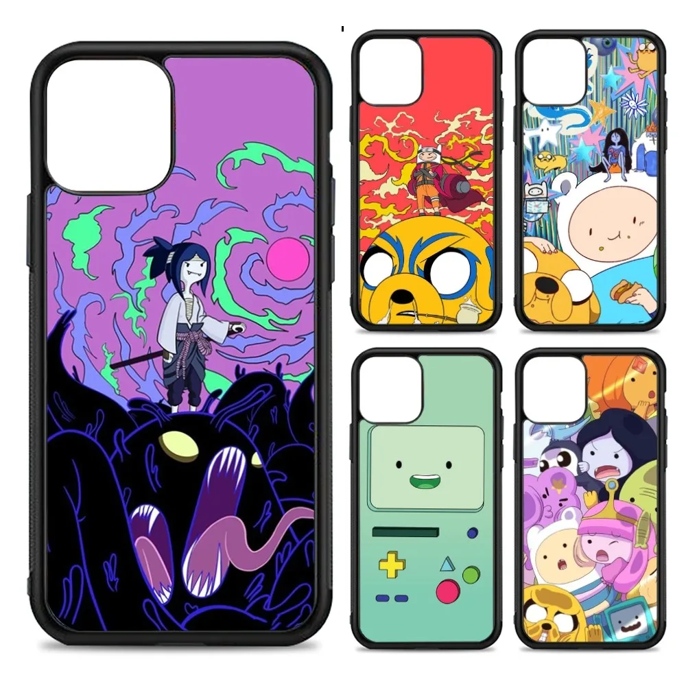 

Amine Cartoon A-AdventureS Time Phone Case Silicone PC+TPU For For iPhone 11 12 13 14 15 16 Plus Pro Max Cover