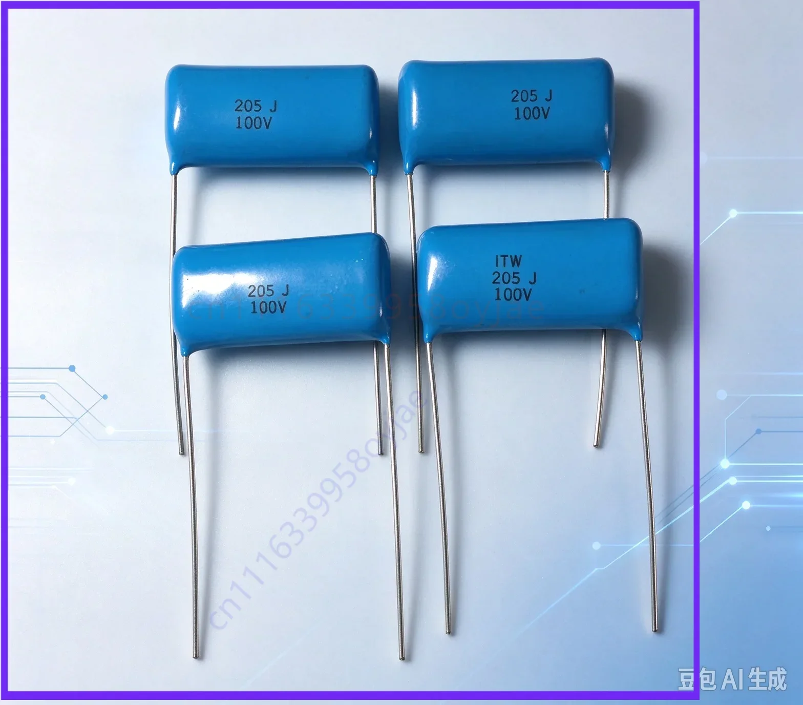 Vintage for ITW-Paktron 100V 2UF 205J HiFi Crossover Film Capacitor  30pcs