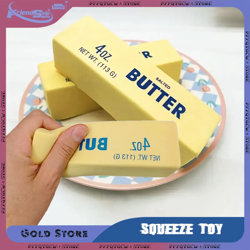 Bastone di burro Giocattolo da spremere Squishy Rimbalzo lento Schiuma di mattoni Anti ansia Giocattoli antistress Rilascio antistress Rilassamento della mano Giocattolo regalo