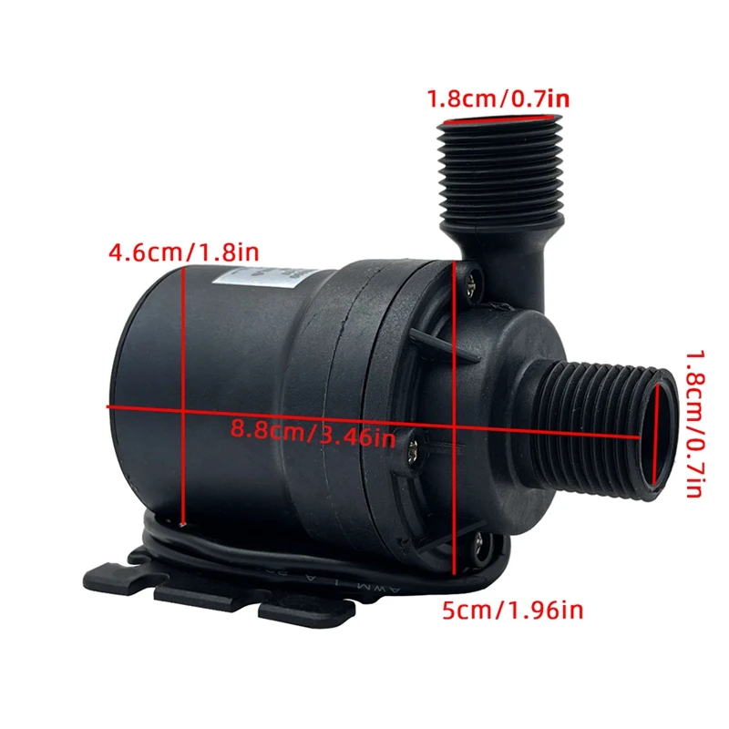 1000L/H 8M DC 12V Home Portable Brushless Motor Submersible Water Pump For Cooling System Fountains Heater Mini