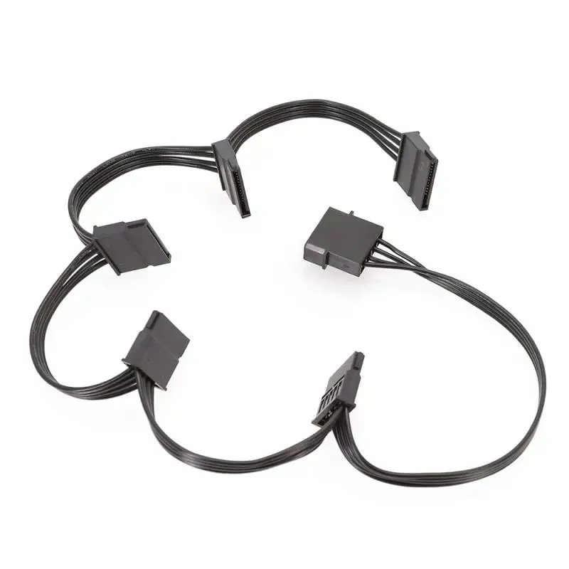 كابل طاقة ساتا سلك رصاص لمحرك الأقراص الصلبة ، DIY ، IDE Molex To1 ، 2 ، 3 ، 4 ، 5 منفذ ، 15Pin ، 18AWG ، الأقراص الصلبة ، SSD ، الكمبيوتر الشخصي ، الخادم ، 4Pin