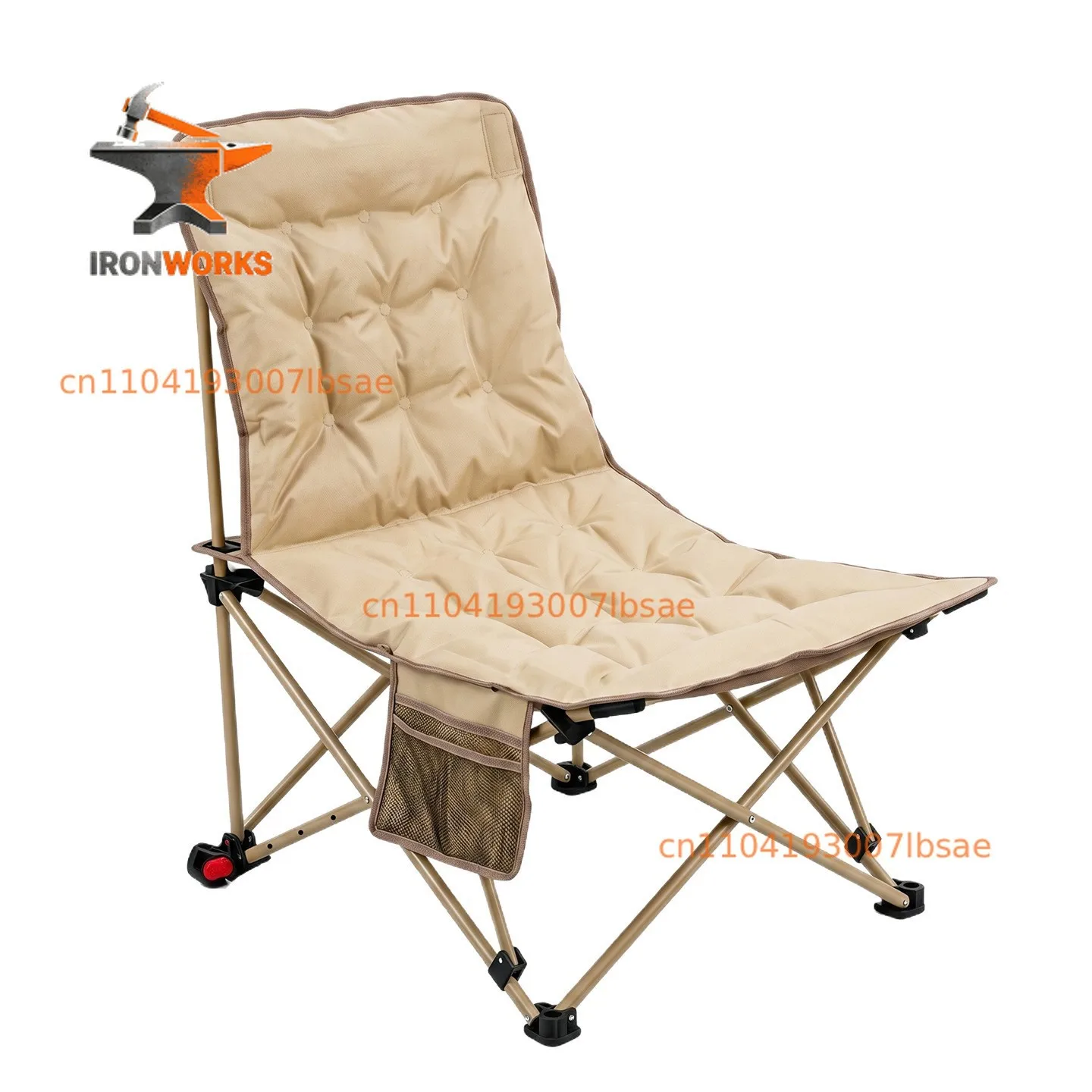 Outdoor folding chair portable camping sofa fishing chair office nap folding bed padded sofa recliner
