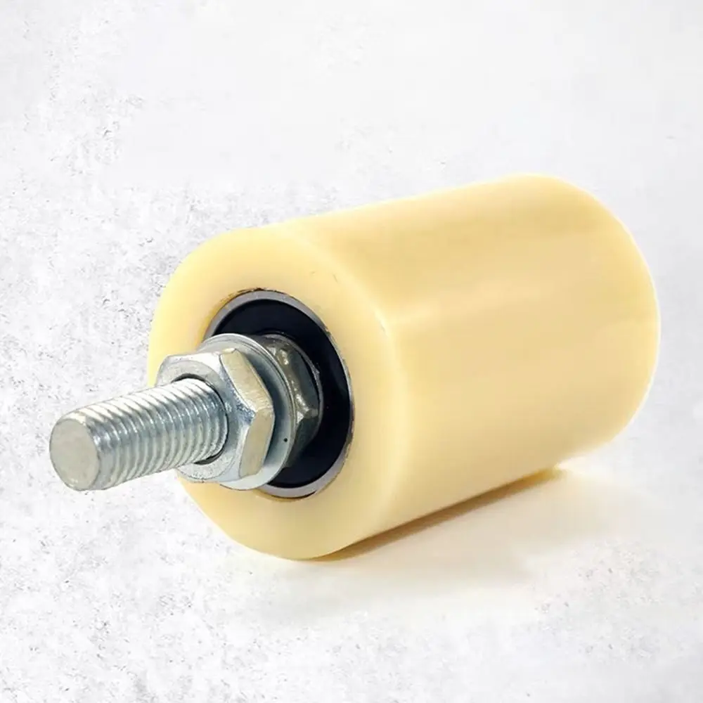 Nylon Slide Gate Guide Roller Plastic Thickened Gate Assembly Support Double Bearing Bearing Guiding Wheels Sliding Gate