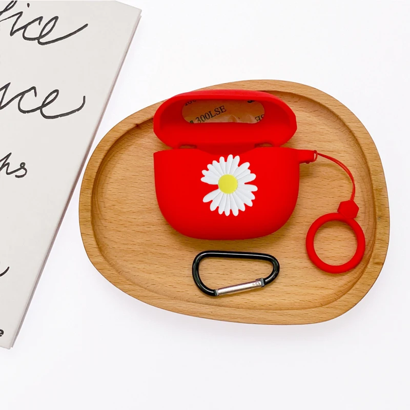 Caso dos desenhos animados para anker soundcore r100 caso anel de silicone anti-gota proteger caixa de fone de ouvido bluetooth acessórios capa