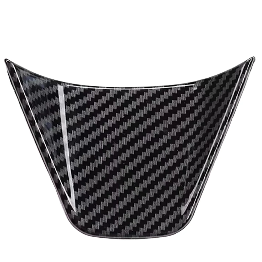 

Черная декоративная рамка на руль автомобиля из углеродного волокна из АБС-пластика для Toyota Camry 2018 2019 2020 2021 2022 2023