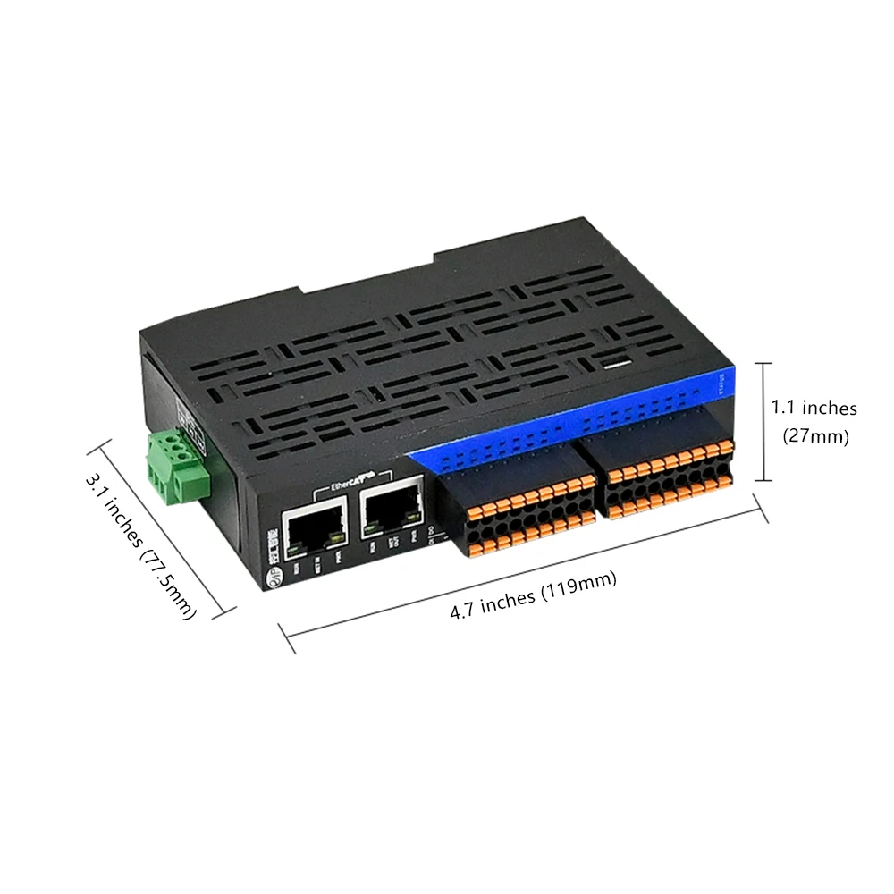 EDS-32A EIP Industrial Bus Controller EtherCAT Remote I/O Module Ethernet Communication Analog PLC Module 16 Digital Stock