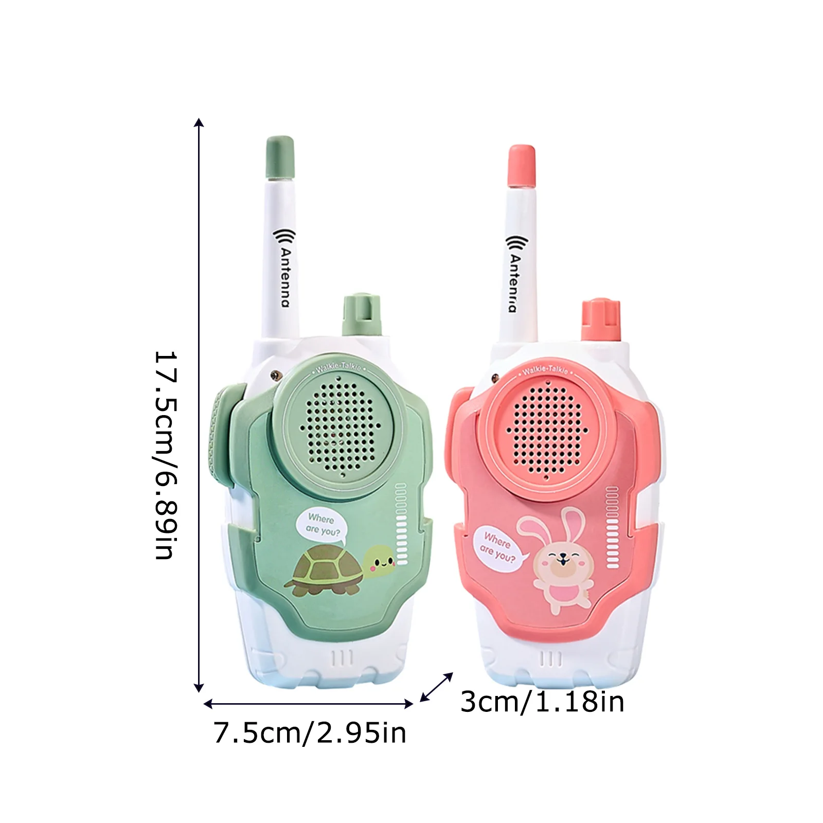 Walkietalkie-speelgoed voor kinderen, draadloze pager, één-één interactief communicatieapparaat voor buiten (2 stuks) 300 m, oplaadbaar