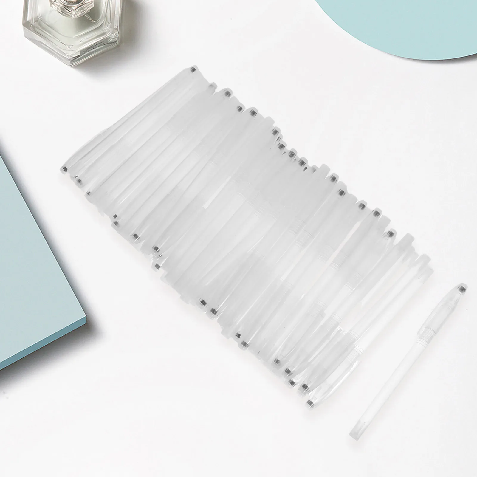 

100 шт. пустые прозрачные чехлы для ручек, эргономичный дизайн, герметичная защита для школьных офисных канцелярских принадлежностей, студентов