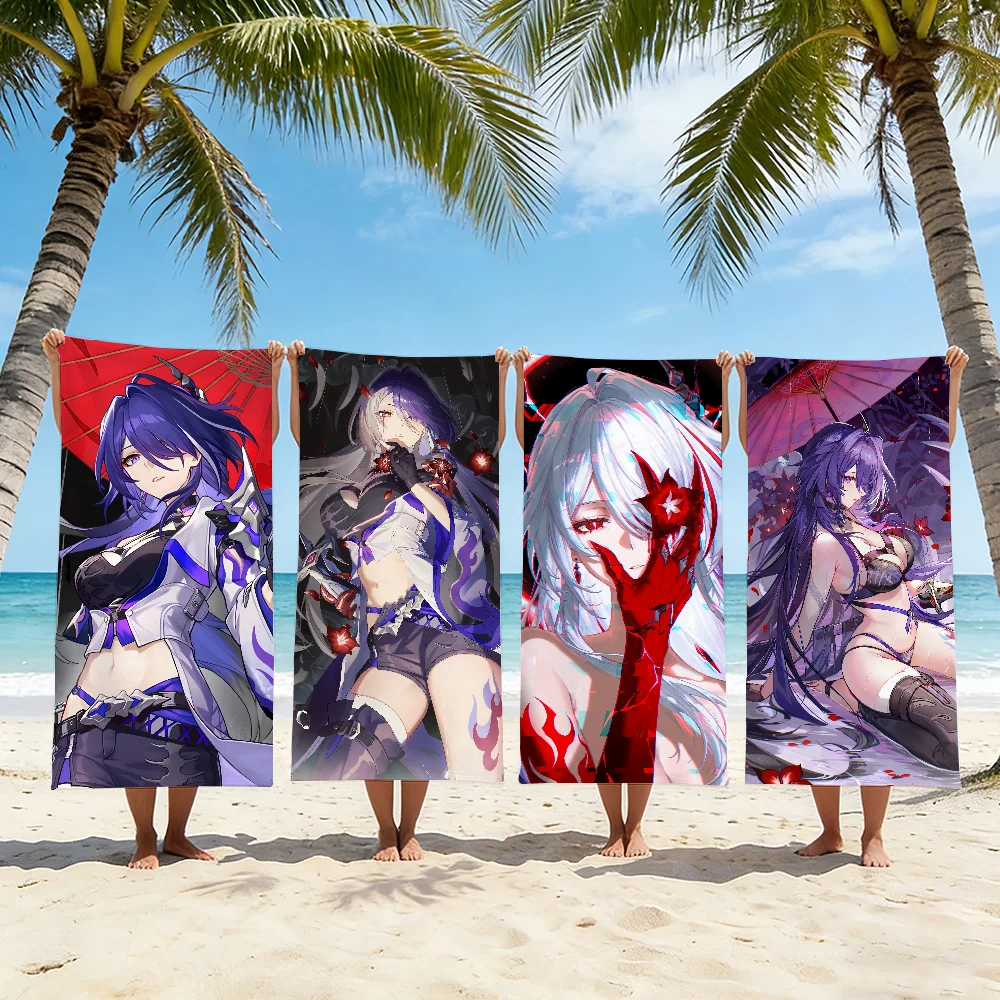 Honkai Star Rail Acheron Towel For Swim Yoga Gym Quick Drying Soft and skin-friendly Beach Towels All-Season