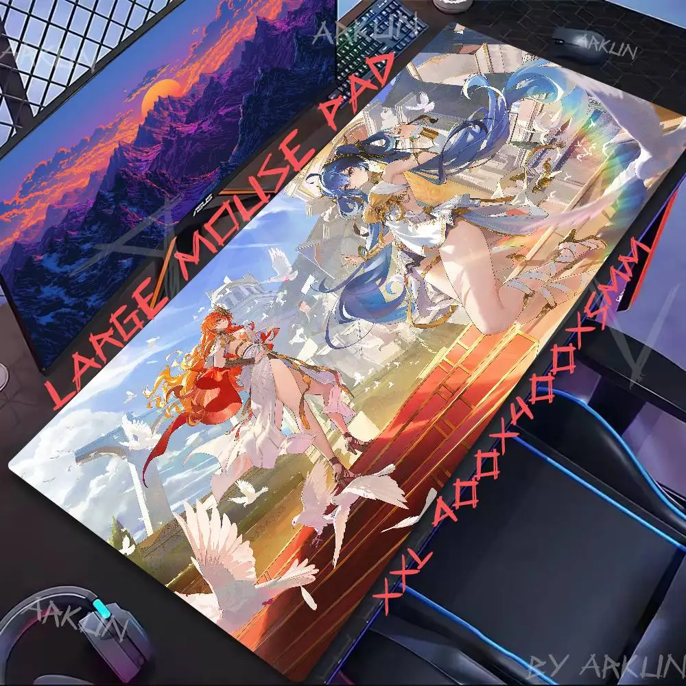 

Hot Augusta Game Mouse Pad Gamer Computer Accessories Keyboard Table Mat pad Company Gaming Laptop Desk Accessory Pc