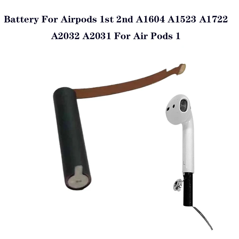 New 25mAh GOKY93mWhA1604 Battery For Airpods 1st 2nd A1604 A1523 A1722 A2032 A2031 For Air Pods 1 For Air Pods 2 Battery