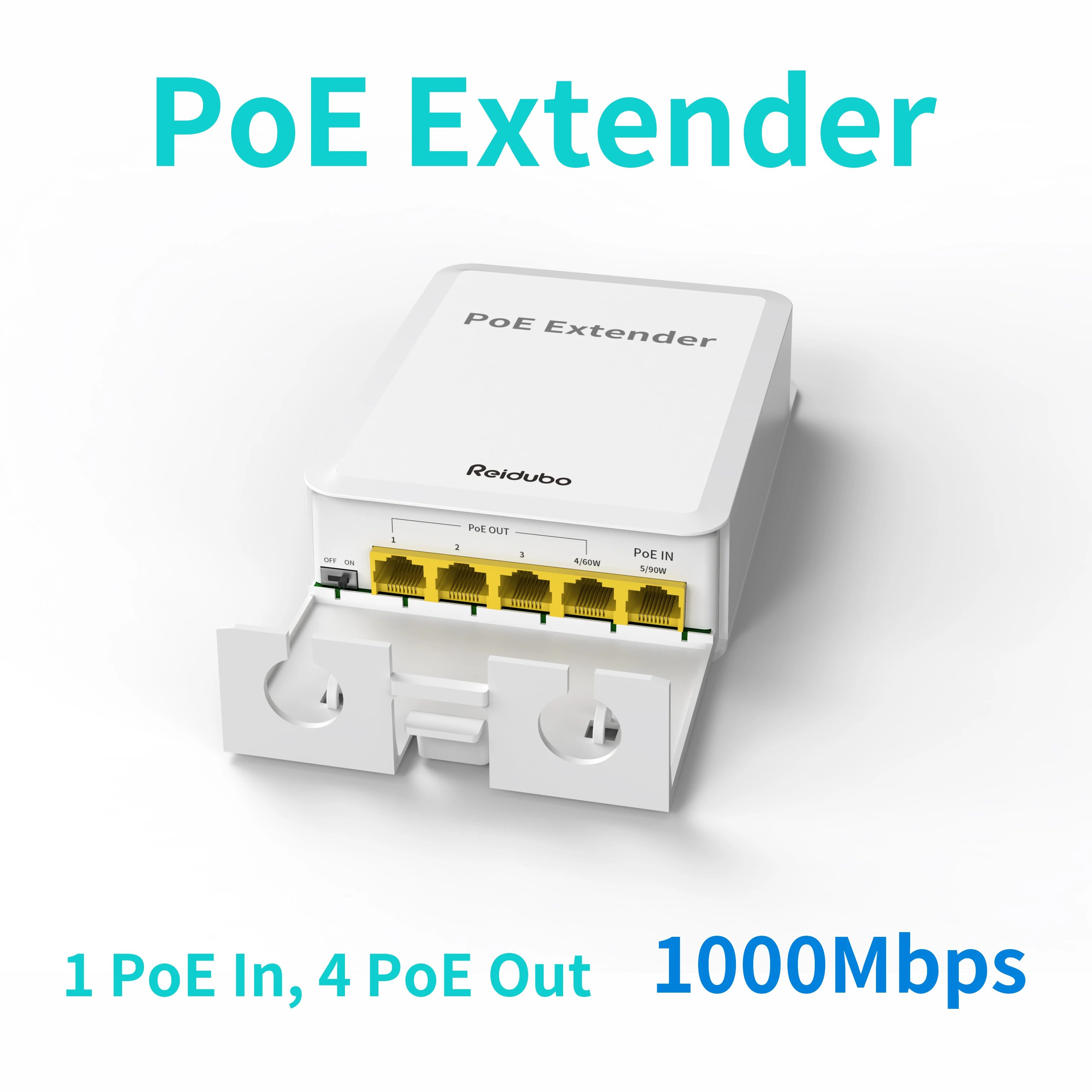 poe repetidor poe mais portas em out extensor de gigabit ip65 impermeavel 1000mbps iee8023af at bt 01