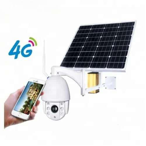 4G Wifi Solar Powered Cctv Camera 60W Solar Panel