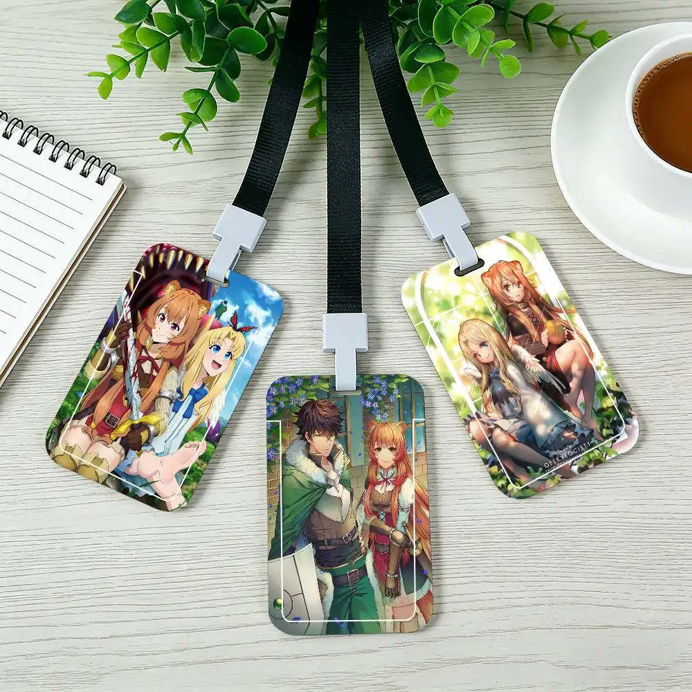 A-the Rising Of The Shield Hero Card Holder Cardcase Bus Subway Work Permit Student Lanyard Neck Straps Badge Holder Door Card