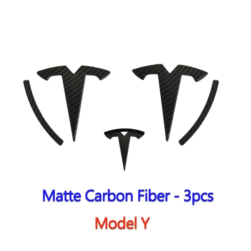 ABS Voor Tesla Model 3 Model Y Auto Overlay Sticker Motorkap Cover Embleem Stuurwiel Kofferbak Badge Gemodificeerde Decoratie