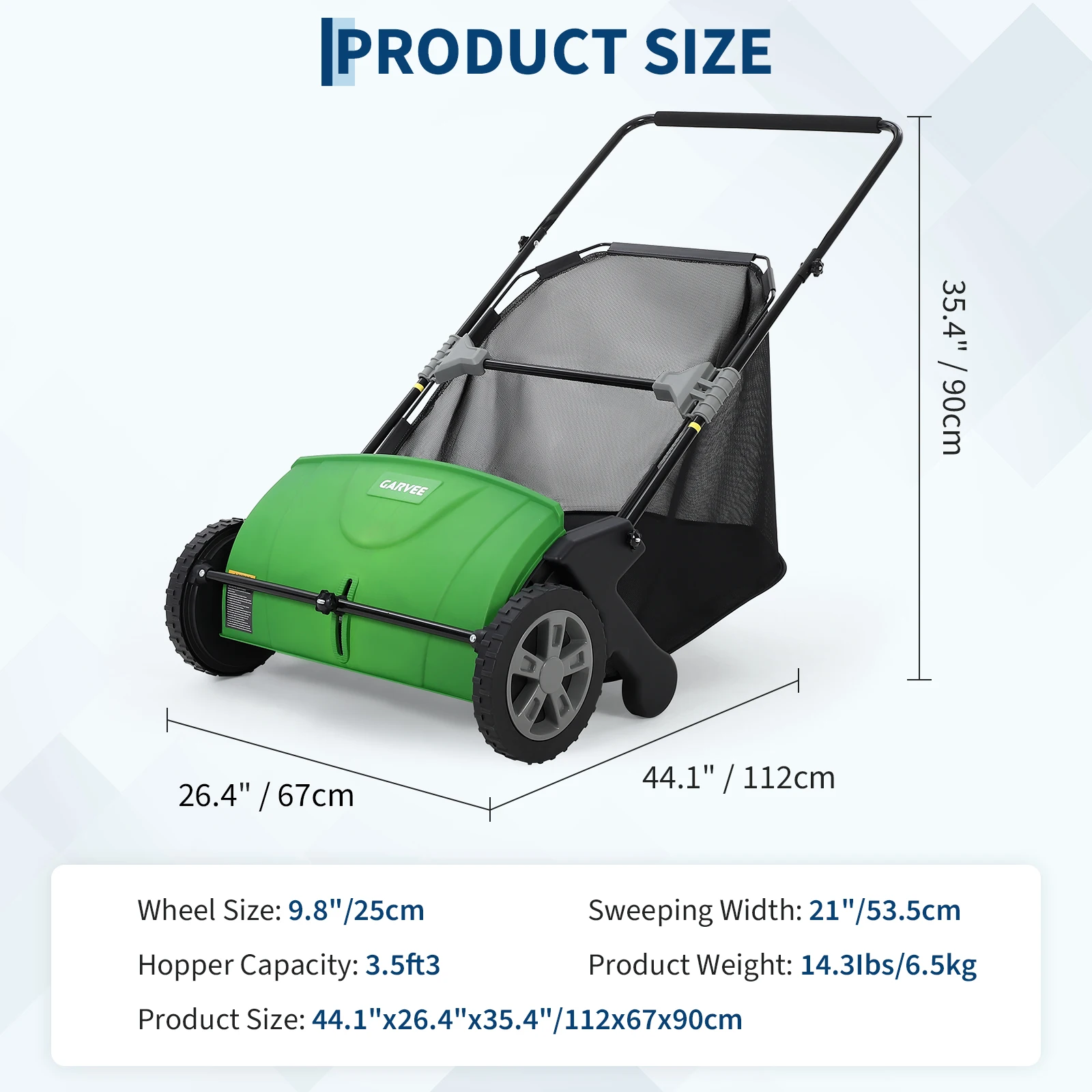 21 Inch Push Lawn Sweeper Manu - огляд і ціна Floor Scrubber Machine Walk Behind