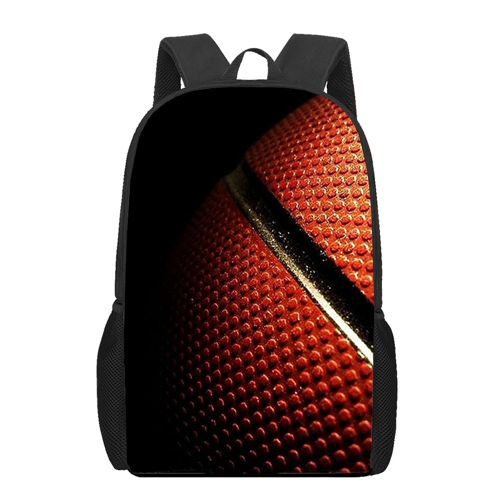 Basketball Print School Bags para meninas e meninos, Mochilas infantis, Saco de livro de estudante feminino, Mochila bonita