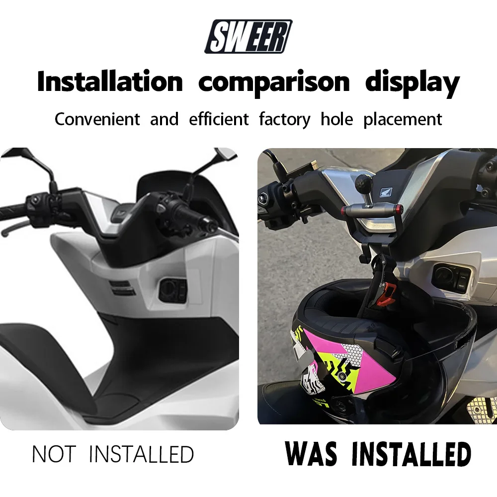 

Suitable for 25-26 Honda PCX160 multi-function expansion rod, mobile phone navigation bracket + storage hook