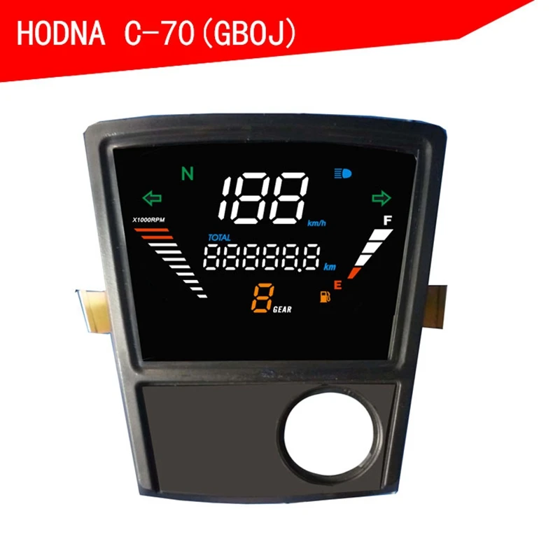 For Honda Super Cub C70 C90 C700 C800 C900 C70 GBO J LED Digital Meter RPM Assy Speedometer Odometer