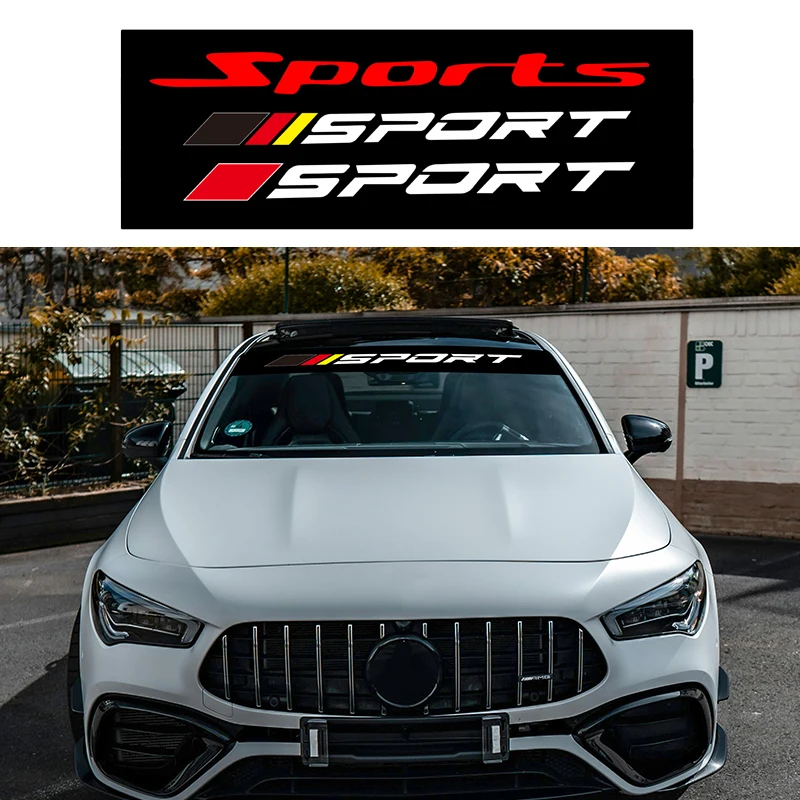 

SPORT For Car Sticker Decal Front Windshield Sports Style Stickers Car Accessories Waterproof Vinyl Decal