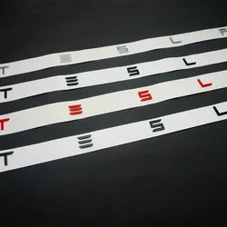 Etiqueta trasera aplicable a Tesla TESLA, etiqueta de coche modelo 3, S, X, etiqueta de letra trasera, logotipo de etiqueta de coche galvanizado