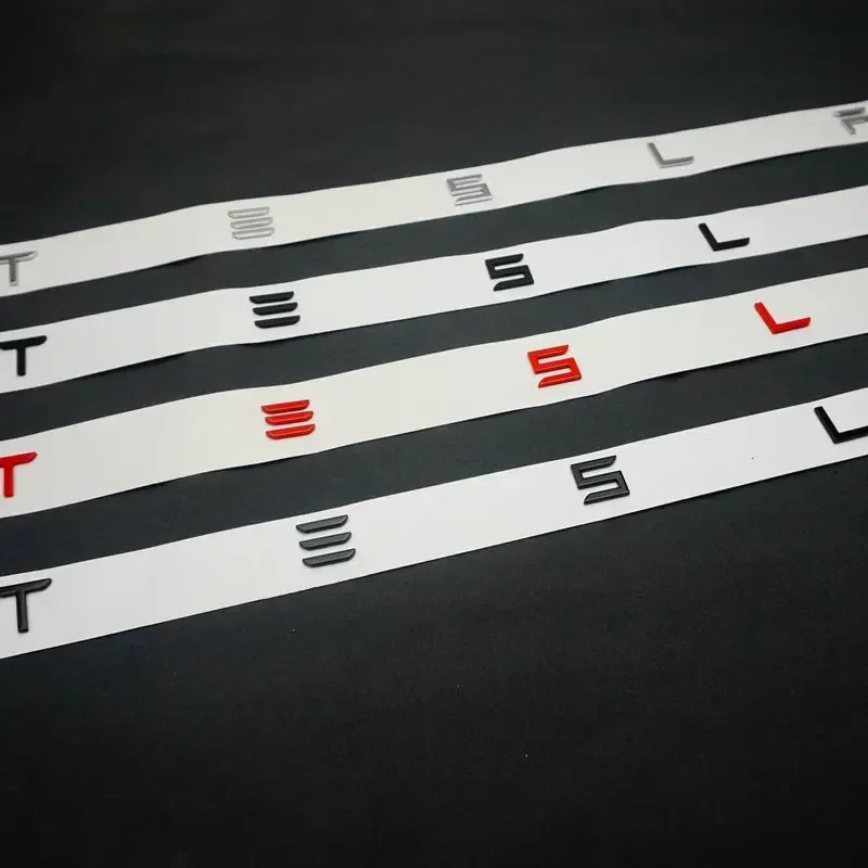 Applicable to Tesla TESLA rear end label MODEL/3/S/X car label, rear letter label, electroplated car label logo