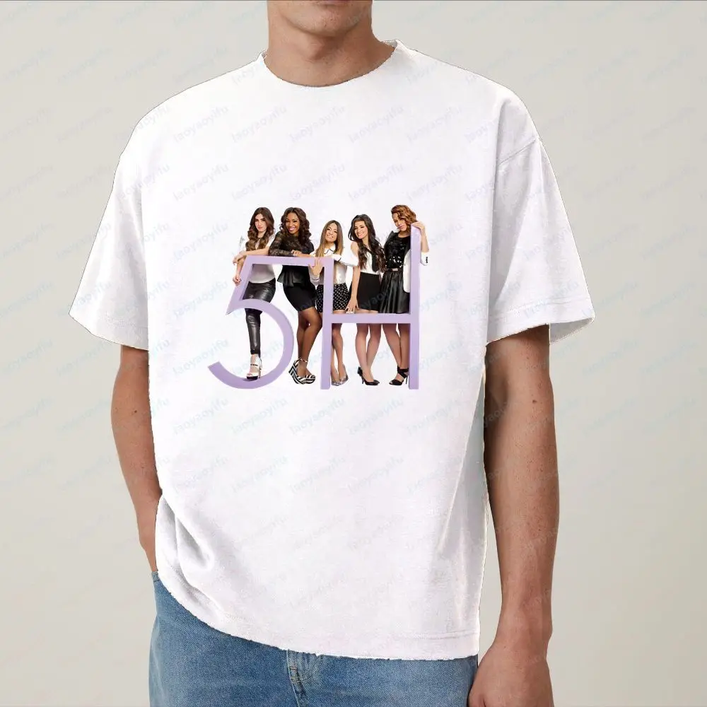 Fifth Harmony - Fun Crazy Neutral Classic Cotton Short-Sleeved T-Shirt for Both Men and Women (Suitable for All Ages) view 6