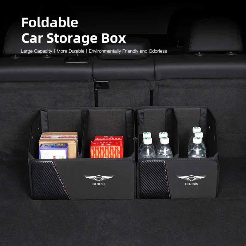 

Для Genesis G80 GV70 GV80 GV60 G70 Essentia Neolun G90 GV90 X складной органайзер для багажника автомобиля, сумка для хранения инструментов, уборка