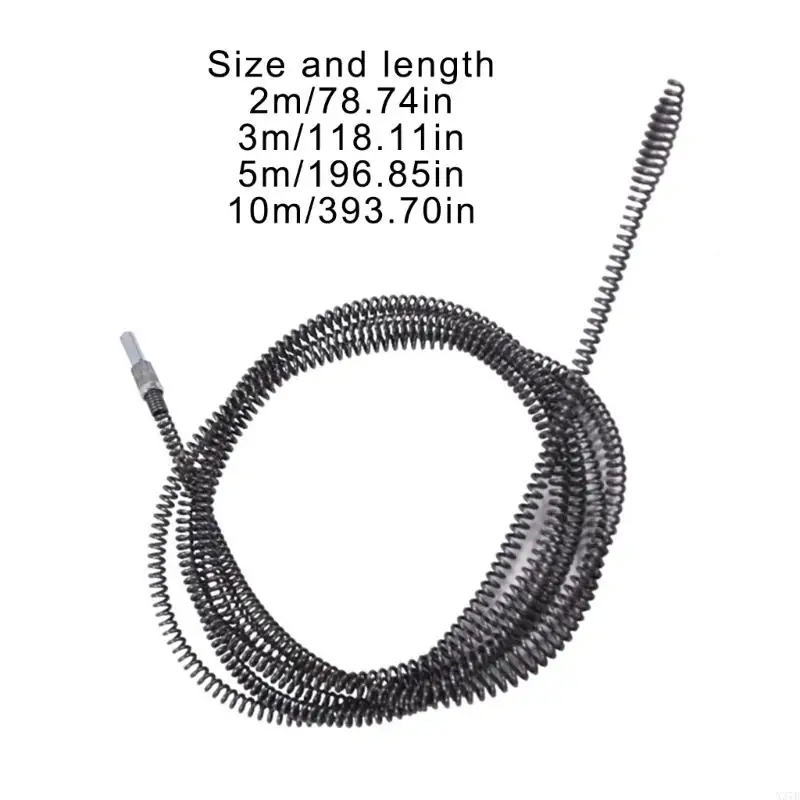 X37B Drain Drain Cleaner Spring Unflocker ยืดหยุ่นสำหรับท่อห้องน้ำในครัว