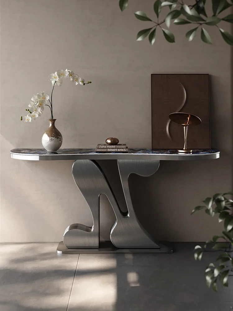 Light Luxury Console Creative Modern and Simple Entrance Aisle High-End Curio Cabinet Table