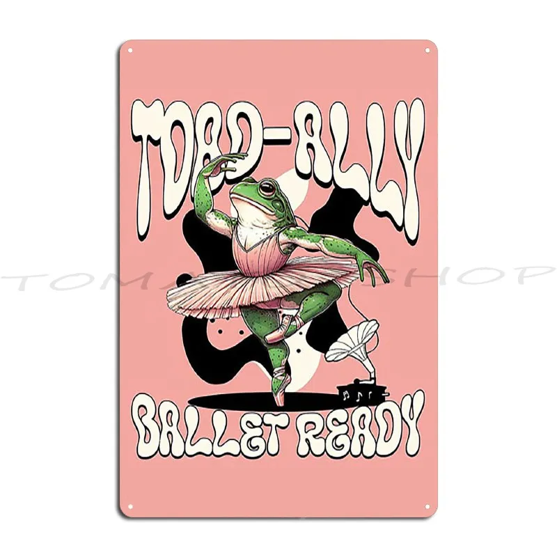 Frogs Dancing Frog Ida Rentoul Outhwaite Vintage Fairy Dancing in Daisies With a Frog illustration Metal Plaque Poster