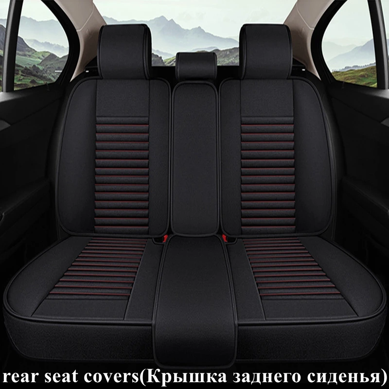 High Quality Luxury Flax Car Seat Covers for Fiat Aegea Freemont Fullback Linea Ottimo Panda Punto Sedci Strada Tipo Uno Viaggio