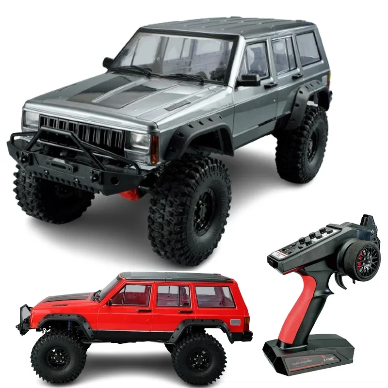 1:10 Cherokee Climbing Car Simulates Four-wheel Drive Off-road Climbing Toy Electric T Car Metal Drive Shaft Electric Toy Model