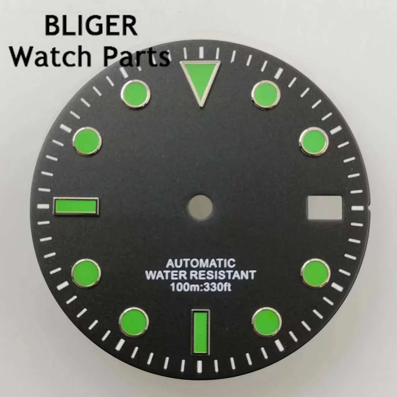 BLIGER-قرص مضيء للحركة ، 29 مللي متر ، أسود ، أبيض ، أخضر ، أزرق ، رمادي ، NH35 ، ETA 2824 ، 2836 ، miota 8215 ، 821A ، Mingzhu DG2813 ، 3804 حركة